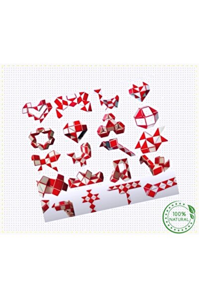 OMZ Magic Snake Rubik Şekilden Şekile Giren Sihirli Yılan Zeka Kız Cocuk Erkek Cocuk Egitici Montessori