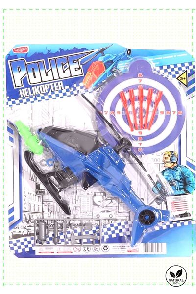 OMZ ML523 Color Chart Police Helicopter - Educational Montessori Toy for Boys and Girls