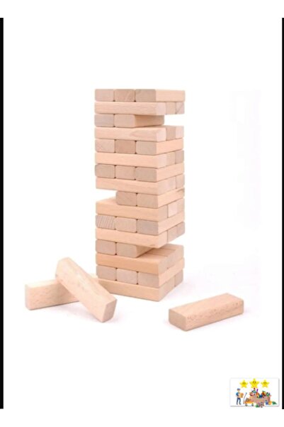 MAKROFRENC 54 قطعة لعبة توازن Jenga L