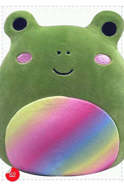 OMZ 1Pcs Squishmallow Rainbow Frog Doxl 20cm Girls Kids Boys Toys Educational