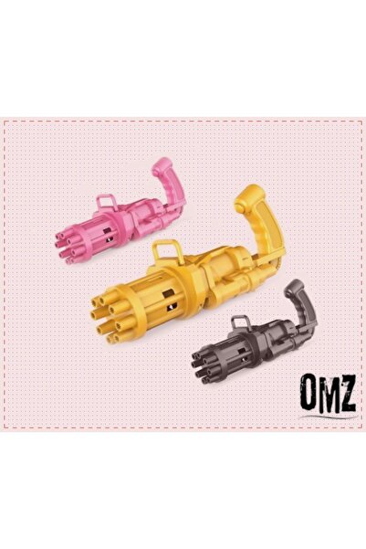 OMZ Bubble Gun Pilli Köpük Tabancası Üflemeli Baloncuk Kız Cocuk Erkek Montes...