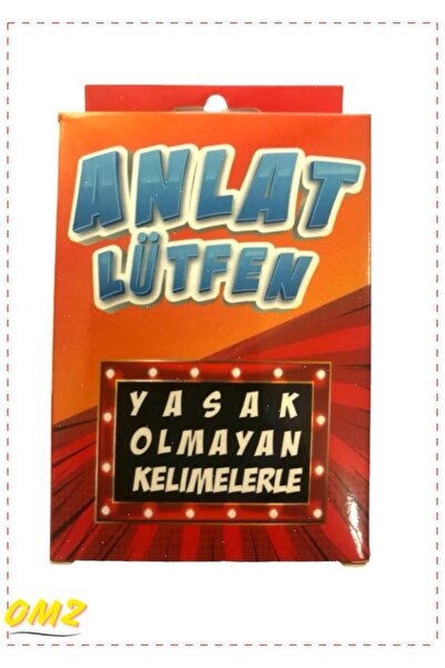 OMZ Anlat Lütfen Kart Oyunu Yasak Olmayan Kelimer Kız Erkek Cocuk Yetişkin Ai...