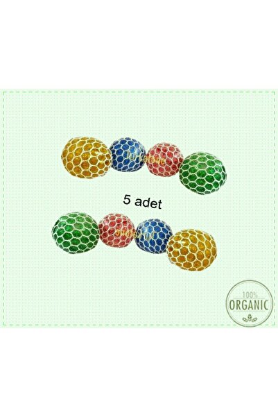 OMZ Squishy Ball Beyincik Stres Topu Simli Sukuşi Fileli Baloncuklu Stres Top...