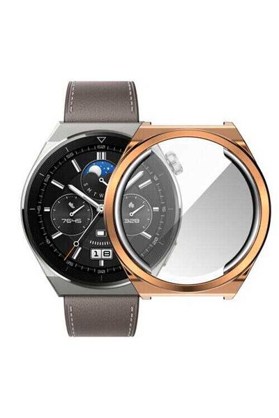 noktaks Huawei Watch Gt 3 Pro 46mm Compatible 360 Case and Screen Protector Watch Gard 02 Protective Silicone
