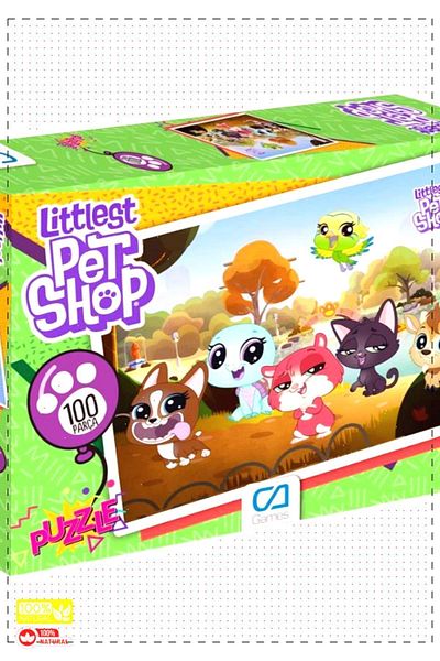 OMZ Littlest Pet Shop - 100 Piece Girls and Boys Toy Puzzle, Montessori Educational