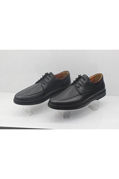 Tardelli 4396-10 Siyah Deri Ortopedik Taban Erkek Ayakkabı
