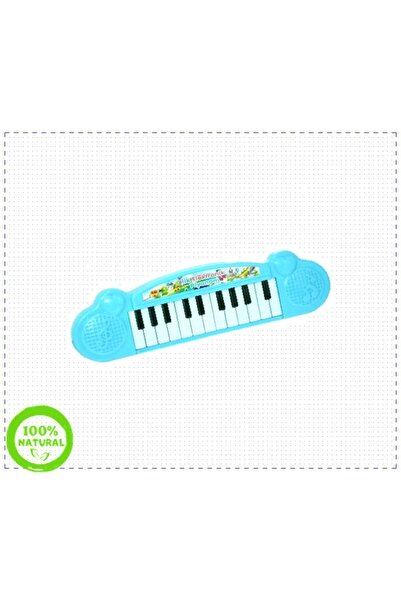 OMZ Ilk Elektronik Piyanom Mavi Oyuncak Piyano Pilli Kız Erkek Oyuncakları Co...