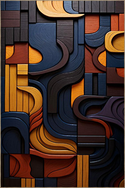 Rugs Modern Halı Duvar Renkli Tonlu Temalı Desenli Dokuma Taban Yıkanabilir H...