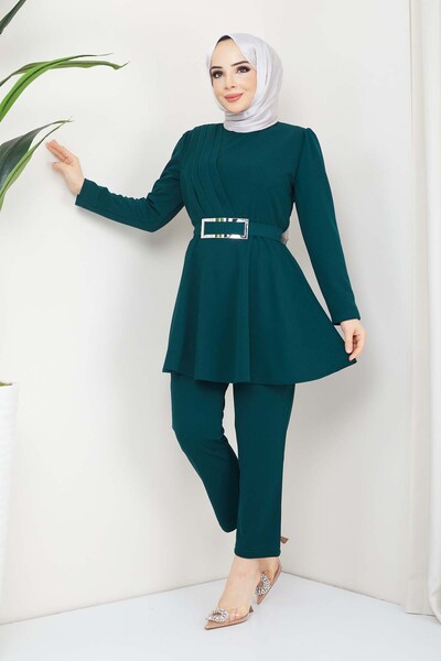 marwella Aycan Tesettür Takım - Yeşil