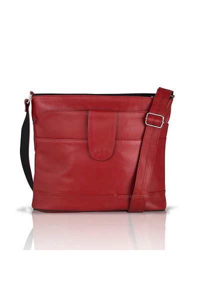 fubileather Genuine Leather Crossbody Messenger Bag