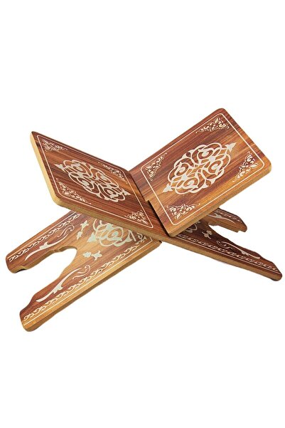 Yelkon Pazarlama Mini Boy Yer Ve Masaüstü Ahşap Kuran Okuma Rahlesi 8mm Mdf 2...