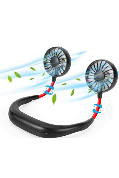 JUNGLEE BOYUNLUK FAN ŞARJLI VANTİLATÖR BOYUN FANI SERİNLETİCİ MİNİ VANTİLATÖR