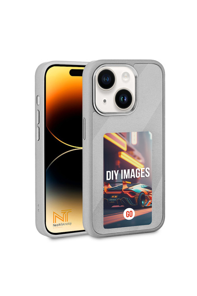 Nezih Case Apple iPhone 15 Uyumlu Ekranı Yansıtan  Akıllı NFC Kapak Kılıf