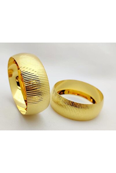 barisiva gold 22 Ayar Altın Kaplama Kadın 3 Cm Eninde Bilezik Modeli 1 Adet F...