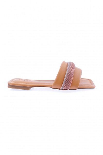 DGN Γυναικείες παντόφλες Orange Silver Stoned - 115-23 ετών
