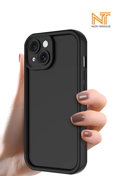 Nezih Case Apple iPhone 13 Uyumlu Kamera Korumalı Parlak Stil Tasarım Kapak