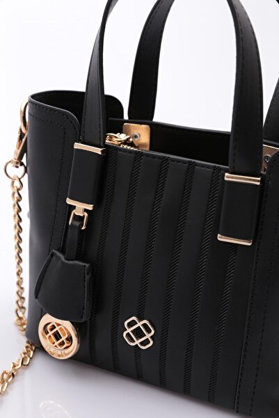 DGN 602 Damen-Geldbörsen-Tasche Schwarz