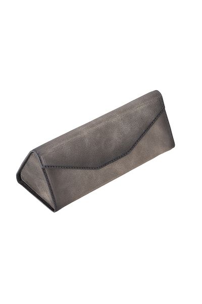 Lev Leather Θήκη γυαλιών ηλίου από γνήσιο δέρμα - Εσωτερική επιφάνεια από καστόρι, θήκη για σκελετό