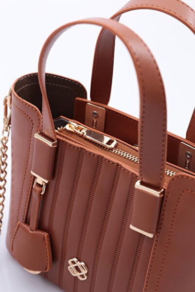 DGN Tan 602 Women's Wallet Attached Bag