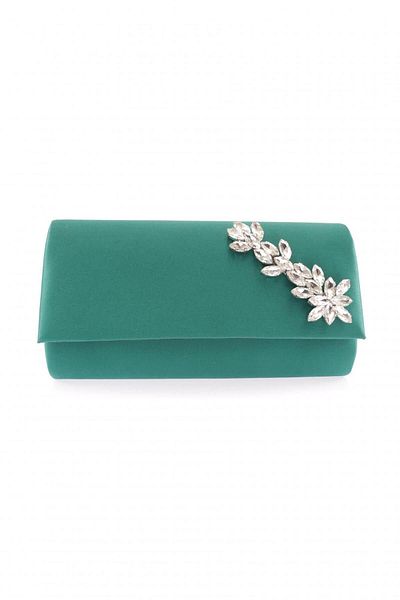 DGN Green Satin Women's Evening Dress Clutch Bag 51063152