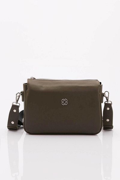 DGN Women's Multi-Compartment Crossbody Bag Khaki 1372856