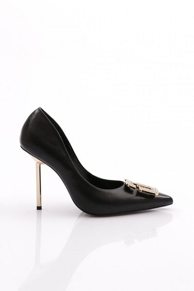 DGN Black 4532 Model Women's Heeled Shoes