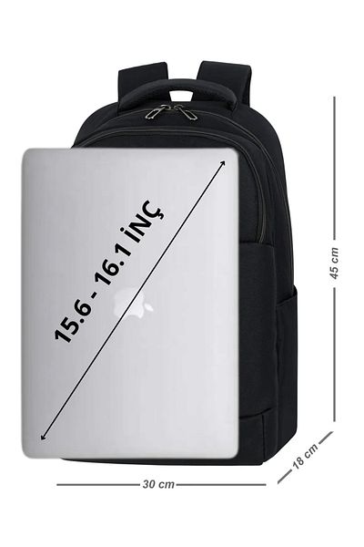 ATHLETIC Premium Backpack - Θήκη Laptop, Μαύρο, 15,6-16" FR20606