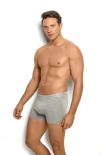 MYS GRUP TEKSTİL Ανδρικό γκρι Lycra Melange Boxer - 277