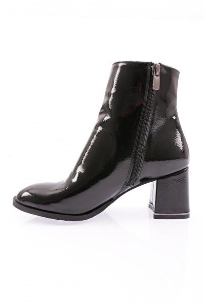 DGN Kadın  Topuklu Bot Siyah Kırışık 1032103242