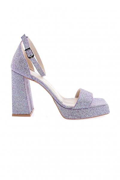 DGN Dámské boty na vysokém podpatku na platformě Purple Sand 7773275