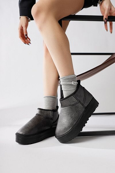 Limoya Jiman Anthracite Thick Soled Short Women's Boots, Women's Bootie