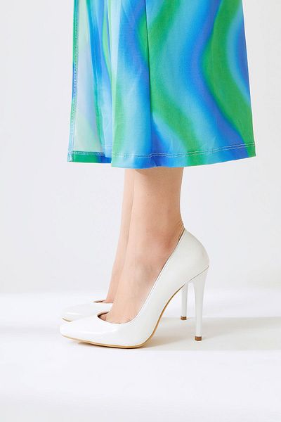 Limoya Tami White Pointed Toe High Heel Stiletto, Women's High Heels