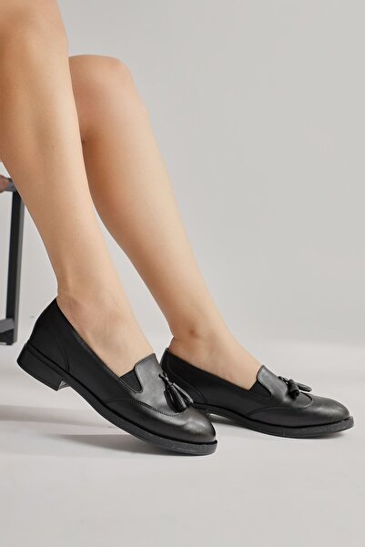 Limoya Dámské neformální boty Vinny Black Tassel Detailed – Akční nabídka