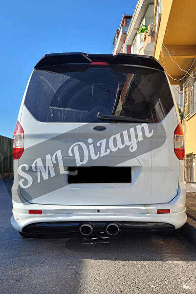 SML Dizayn Ford Tourneo Courier R32 Arka Ek-difüzör Boyasız Courier Ortadan Ç...