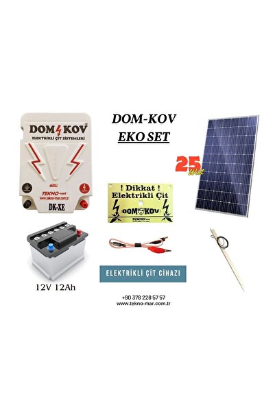 DOM KOV Güneş Enerjili Ayı Domuz Kovucu Çit Sistemi - Yabani Hayvan Kovucu