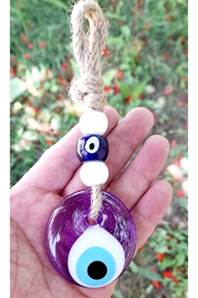 ella'nın çarşısı Culoare violet, 5 cm diametru, șnur cu pandantiv, mărgele de...