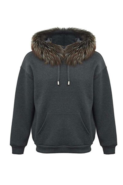janbely Kürk Detaylı Sweatshirt