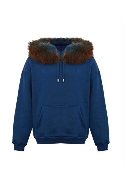 janbely Kürk Detaylı Sweatshirt