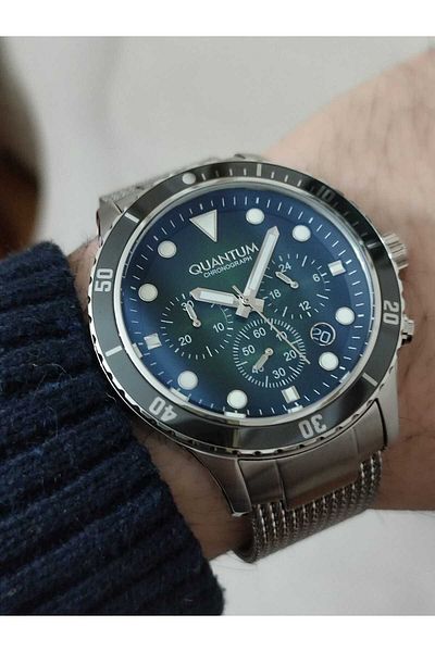 Quantum Pwg1013 Steel Cord Men's Wristwatch Function 1732