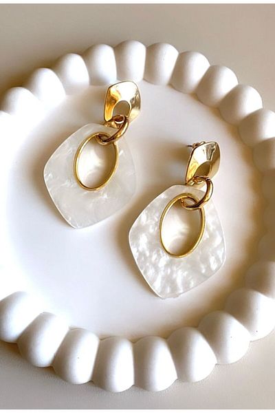 VNS Accessories Design Bone Earrings (6 cm)