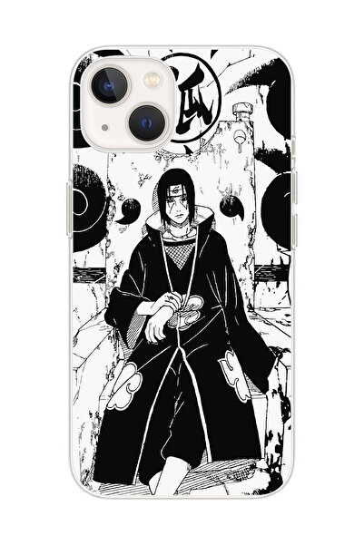 SUPER FRAME Iphone 13 Uyumlu Itachi Uchiha Tasarımlı Şeffaf Telefon Kılıfı