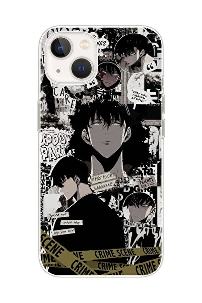 SUPER FRAME Iphone 13 Uyumlu Solo Leveling Tasarımlı Şeffaf Telefon Kılıfı