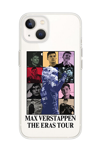 SUPER FRAME Iphone 13 Uyumlu Max Verstappen Tasarımlı Şeffaf Telefon Kılıfı
