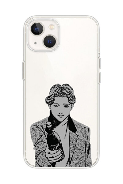 SUPER FRAME Iphone 15 Uyumlu Anime Monster Tasarımlı Şeffaf Telefon Kılıfı