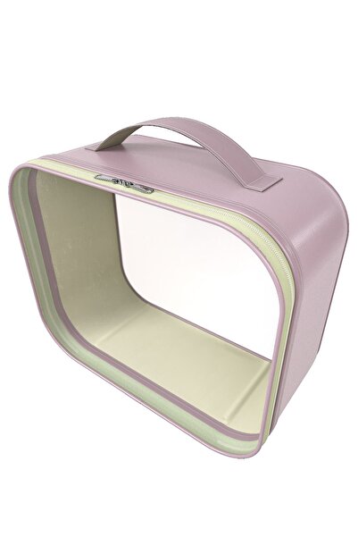 Ankaflex Women's Transparent Makeup Bag Cosmetic Travel Kit Organizer Makeup Supplies Organizer