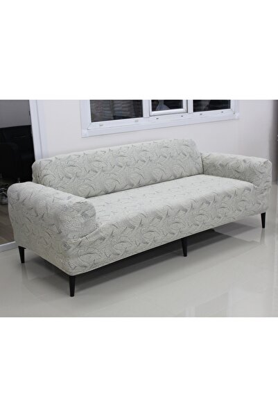 riselerhome Riseler Streç Lastikli Esnek Yıkanabilir Pamuklu Sehra Desen 3+3+1+1 Jakarlı Koltuk Örtüsü