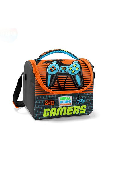 Yaygan Coral High Kids Gamer Patterned Thermo Lunch Bag 11746