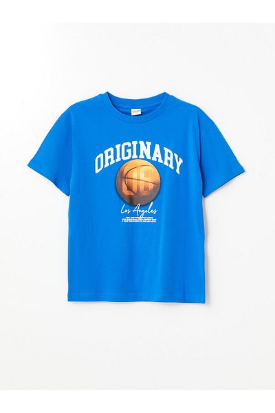 LC Waikiki Tricou confortabil pentru băiat cu decolteu