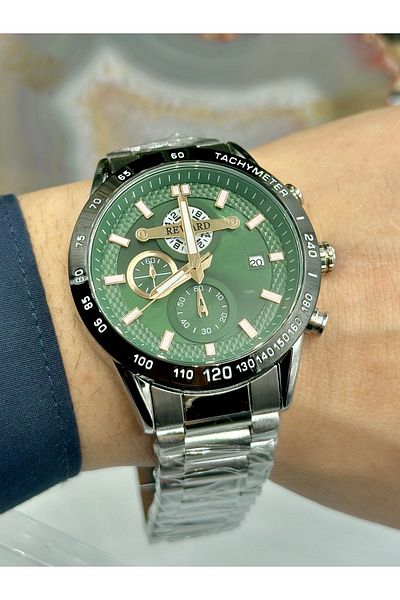 Reward New Season Brand Men's Wristwatch - with Calendar and Steel Band