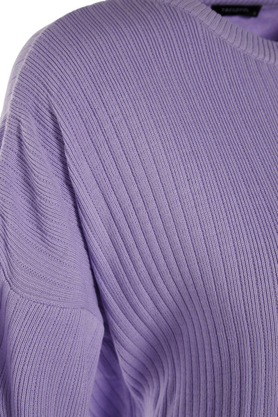 Trendyol Collection Lila Wide Fit Basic Fittilli Knitwear alsó felső szett TWOSS20AU0084